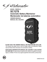 Schumacher SC1278 0.75A 12V Automatic Battery Maintainer Owner's manual