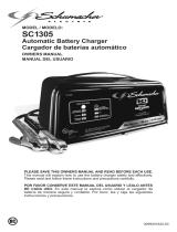Schumacher SC1305 6<>2/10/50A 12V Fully Automatic Battery Charger/Engine Starter User manual