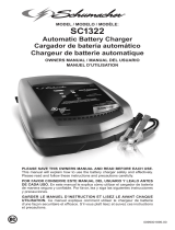 Schumacher SC1322 10A 6V/12V Fully Automatic Battery Charger Owner's manual
