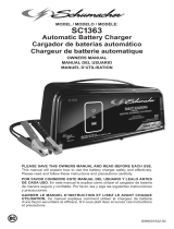 Schumacher SC1363 8A 6/12V Fully Automatic Battery Charger Owner's manual