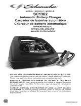 Schumacher Electric SC1362  85A 6V/12V Fully Automatic Battery Charger/Engine Starter Owner's manual