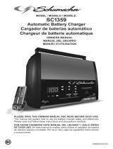 Schumacher SC1359 15A 6V/12V Fully Automatic Battery Charger Owner's manual