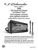 Schumacher CR8 1.5A 24V Universal Charger for Ride-on Toys Owner's manual