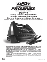 Schumacher DSR118 6V/12V 125A ProSeries Battery Charger/Engine Starter Owner's manual