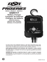 Schumacher Electric DSR117 12V 10A ProSeries Rapid Charger Owner's manual