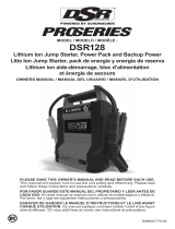 Schumacher 0099001770-R2 ProSeries 12V 2000 Peak Amp Lithium Ion Jump Starter with USB Owner's manual