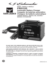 Schumacher FR01335 6V/12V 200A Battery Charger/Engine Starter Owner's manual