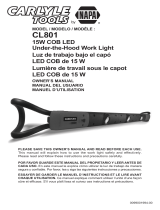Carlyle Tools CL801 15W COB LED Under-the-Hood Work Light Owner's manual