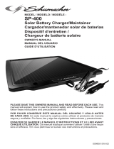 Schumacher SP-400 4.8W Solar Charger/Maintainer Owner's manual