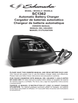 Schumacher Electric SC1362 85A 6V/12V Fully Automatic Battery Charger/Engine Starter Owner's manual