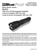 Schumacher 85-912 10W CREE® LED Rechargeable Flashlight Owner's manual