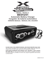 Schumacher BE01251 6/2A/20A 12V Automatic Charger with 80A Engine Start Owner's manual