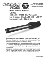 Napa Carlyle CL960 SMD LED   UV LED Slim Work Light Owner's manual