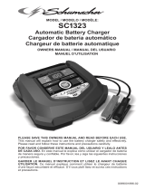 Schumacher SC1323 15A Rapid Charger for Automotive and Marine Batteries Owner's manual