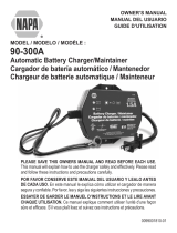 Schumacher NAPA 90-300A Automatic Battery Charger/Maintainer Owner's manual
