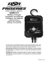 Schumacher Electric DSR117 12V 10A ProSeries Rapid Charger Owner's manual