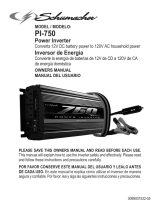Schumacher Electric PI-750 750 Watt Analog Power Inverter Owner's manual