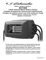 Schumacher SC1389 3-Bank Onboard Marine Battery Charger Owner's manual