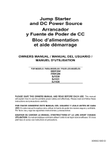 Schumacher SJ1426 Jump Starter and DC Power Source BE01254 Jump Starter and DC Power Source FR01240 Jump Starter and DC Power Source SJ1330 Jump Starter and DC Power Source SJ1331 Jump Starter and DC Power Source Owner's manual