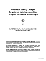 Schumacher BE01249 Automatic Battery Charger FR01236 Automatic Battery Charger SC1320 Automatic Battery Charger SC1363 Automatic Battery Charger Owner's manual