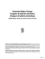 Schumacher SC1360 Automatic Battery Charger Owner's manual