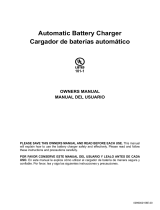 Schumacher SC1309 Automatic Battery Charger Owner's manual