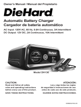 Schumacher DieHard DH136 Automatic Battery Charger Owner's manual