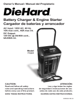 Schumacher Electric DieHard 71331 Battery Charger & Engine Starter Owner's manual