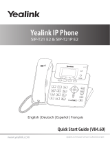 Yealink SIP-T21 E2 & T21P E2 Quick start guide