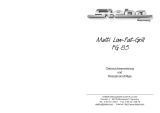 Steba FG 85 Low Fat Owner's manual