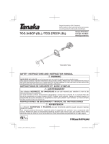 Tanaka TCG27ECPSL 26.9cc Straight Shaft Grass Trimmer Owner's manual