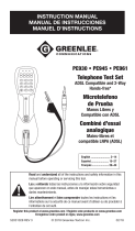 Greenlee Communications Nautilus PE930 User manual