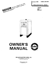 Miller 330 Owner's manual