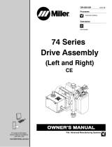 Miller 74 SERIES DRIVE ASSEMBLY (LEFT AND RIGHT) Owner's manual