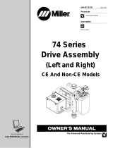Miller 74 SERIES MPA DRIVE ASSEMBLY (LEFT AND RIGHT) Owner's manual