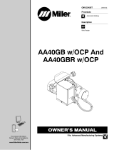 Miller AA40GBR Owner's manual