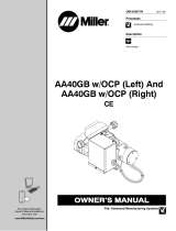 Miller AA40GB Owner's manual