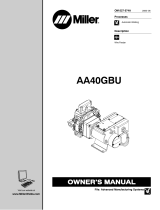 Miller AA40GBU Owner's manual