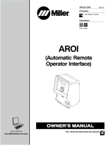 Miller AROI (AUTOMATIC REMOTE OPERATOR INTERFACE) Owner's manual