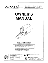 Miller AUTO ARC MOONLITER Owner's manual