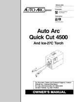 Miller AUTO ARC QUICK CUT 4500 Owner's manual