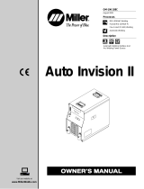 Miller AUTO INVISION II CE Owner's manual