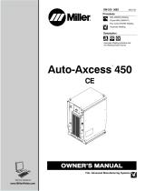 Miller AUTO-AXCESS 450 CE Owner's manual