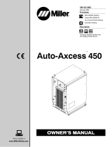 Miller AUTO-AXCESS 450 CE Owner's manual