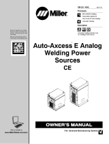Miller AUTO-AXCESS E ANALOG WELDING POWER SOURCES CE Owner's manual