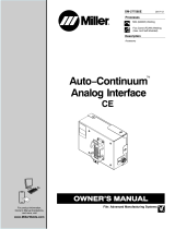 Miller AUTO-CONTINUUM ANALOG INTERFACE 301427 Owner's manual