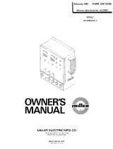 Miller HJ215887 Owner's manual