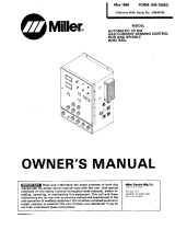 Miller JG040169 Owner's manual