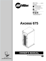 Miller AXCESS 675 Owner's manual