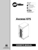 Miller AXCESS 675 Owner's manual